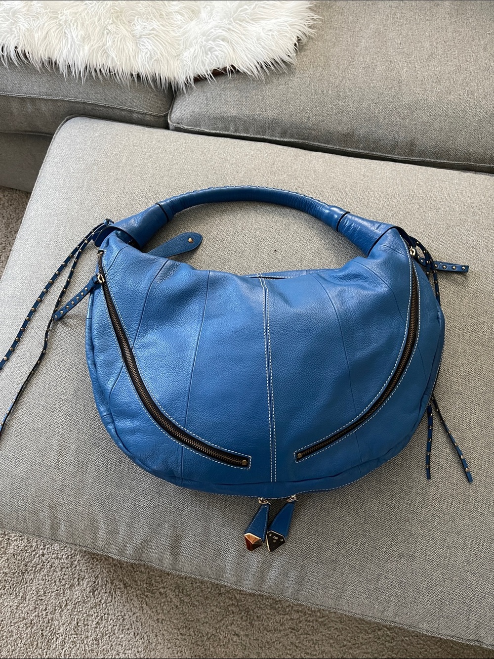 ORYANY Leather Hobo Bag